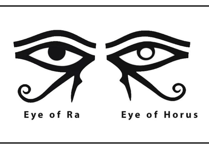 Eyes of Ra and eye of Horus